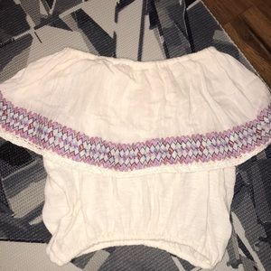 BILLABONG Boho off the shoulder crop top